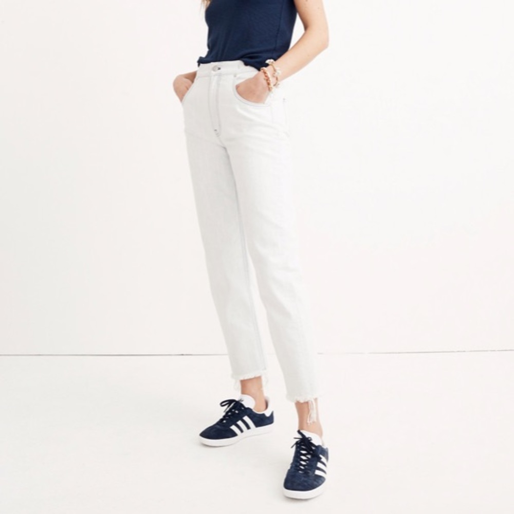 NWoT Madewell Tall White Tapered Jeans